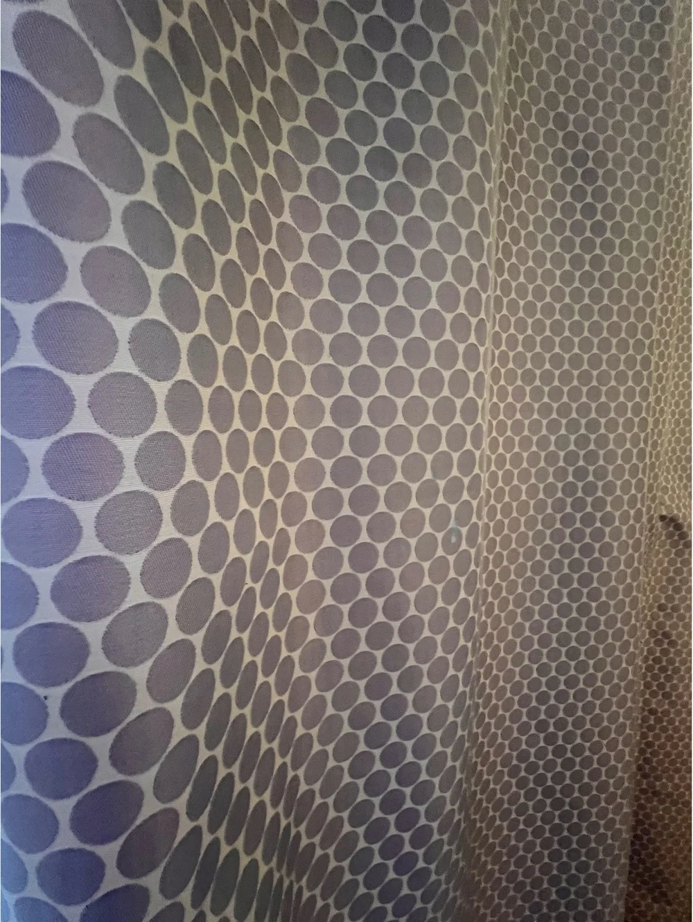 Pottery Barn Kids Purple Polka Dot Blackout Curtain Panel 44x84 Inches 100% Poly